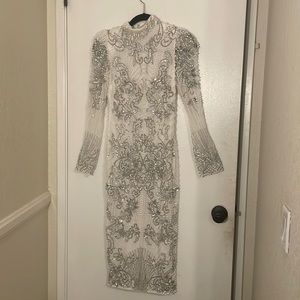 Pearl Placement MIDI Dress